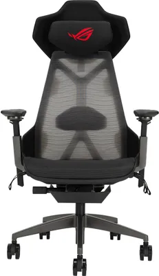 Produktbild von ASUS ROG Destrier Ergo, Netz-Sitz, Vernetzte Rückenlehne, Schwarz, Grau, Aluminium, Schwarz