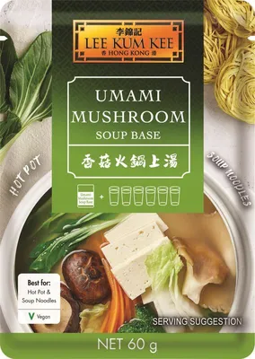 Produktbild von LEE KUM KEE Umami-Pilze-Geschmack Suppenbasis für Hot-Pot 60g | Hot Pot Würzmischung | Suppenbasis für Nudelgerichte