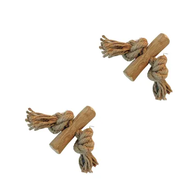 Immagine prodotto di Boris & Lotje Radice di albero del caffè con Henneptau XS - Giocattolo naturale da masticare per cani - 2 pezzi