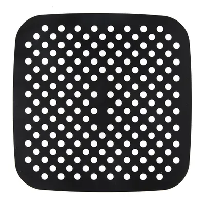 INF Silikoneinsatz für Airfryer quadratisch 19x19 cm Schwarz