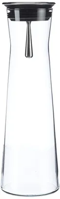Glas-Karaf 1100 ml mit Edelstahldeckel, spülmaschinengeeignet