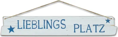 Produktbild von Türschild Türhänger Holz 60x10cm Lieblingsplatz Schild Maritim Wandbild Deko