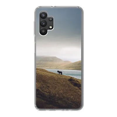 Produktbild von MuchoWow® Handyhülle Schutzhülle Hülle für Samsung Galaxy A32 5G Pferd - Berg - Landschaft Silikon Softcase Handy Hülle - Softcase
