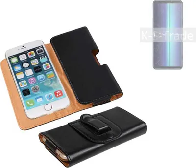 Produktbild von K-S-Trade Schützhülle Handyhülle kompatibel mit Sony Xperia 8 Lite Holster Gürtel Tasche Schutzhülle Handy-Tasche Smartphone Case Seitentasche