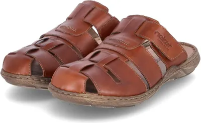 Produktbild von Rieker Herren Pantoletten/ Clogs Braun Glattleder  Größe: 41