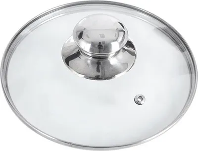 Produktbild von Orion | Glasdeckel - mit Edelstahlring - Ø 14 cm - 200°C Hitzebeständiges Glas - Universaldeckel - für Topf und Pfanne - mit Dampfauslass