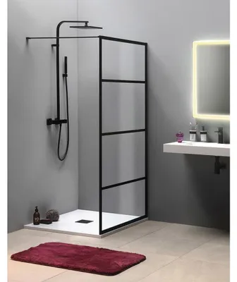 Obrázek produktu pro Sprchový kout CURE BLACK 900 mm, čiré sklo