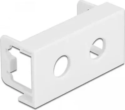 Produktbild von DeLOCK 81371, Weiß, Polycarbonat (PC), Schraubenlos, Universal, 22,5 mm, 22 mm