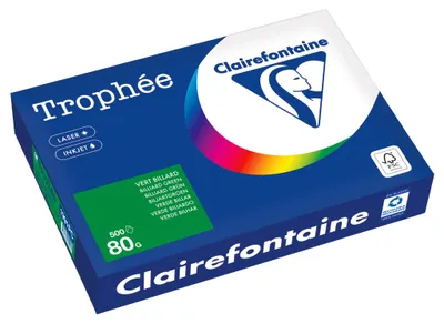 Zdjęcie produktu dla Clairefontaine Kopierpapier 1991PC A4 80g billiardgrün 500Bl