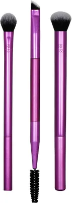 Produktbild von Real Techniques Eye Shade + Blend, Basislidschattenpinsel, Abgerundet, Synthetisch, Schwarz, Violett, Frauen, 2 Stück(e)