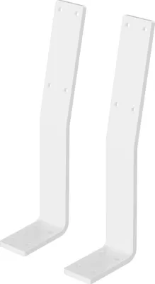 Zdjęcie produktu dla ML-Design 2-częściowy uchwyt oparcia, biały, prowadnice stalowe, 345x90x50 mm, oparcie ławki, oparcie ławki / oparcie do przykręcenia do krzeseł