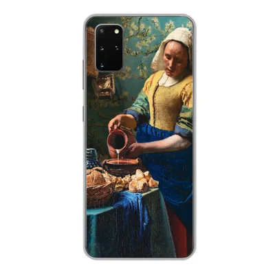 Produktbild von MuchoWow® Handyhülle Schutzhülle Hülle für Samsung Galaxy S20 Plus Milchmädchen - Mandelblüte - Alte Meister Silikon Softcase Handy Hülle - Hartschale