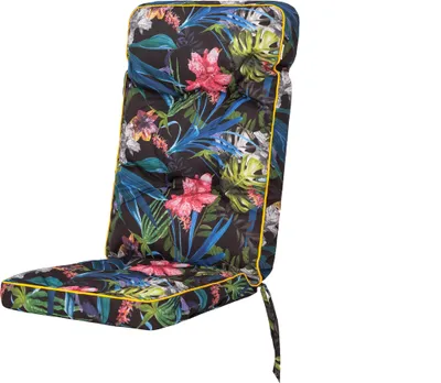 Produktbild von Gartenkissen, Gartenstuhlkissen, bequemer Sitz, Sesselkissen, Stuhlkissen, Sesselkissen, Stuhlpolster, Liegekissen,, Bunte Blumen, 120 x 50 cm