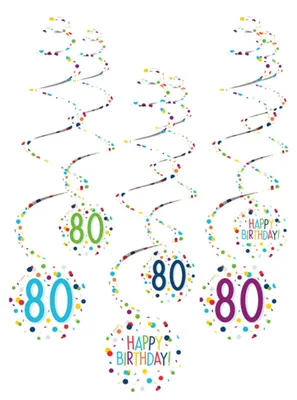 Spiralschlangen, 6 Stück, 61 cm, Papier, Konfetti, Geburtstag, bunt