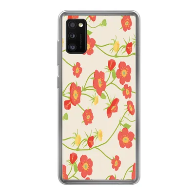 Produktbild von MuchoWow® Handyhülle Schutzhülle Hülle für Samsung Galaxy A41 Blume - Feldblumen - Muster Silikon Softcase Handy Hülle - Mobiltelefon