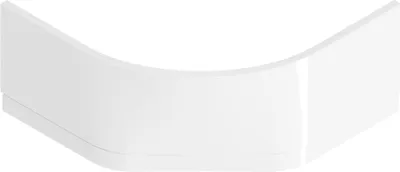 A white curved bath panel.