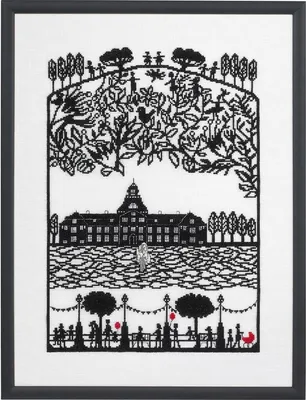 Produktbild von Auslaufmodell Eva Rosenstand Kreuzstich Set "Schloss", Zählmuster, 41x55cm