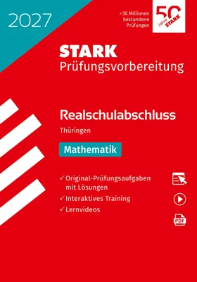 Produktbild von STARK Mathematik - Realschulabschluss 2027 Thüringen - Prüfungsvorbereitung
