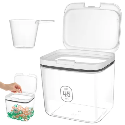 Image de Boîte de rangement pour lessive 4,5 L - Distributeur pour poudre et liquide