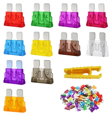 70er Set Mini-Flachsicherungen 2A-40A inkl. Sicherungszieher