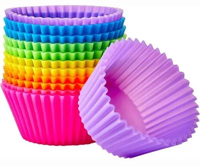 Image de Moules à pâtisserie ronds en silicone, lot de 12