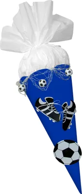 Produktbild von Schultüte Bastelset Fußball blau-weiß von Prell