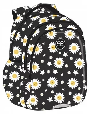 Produktbild von Coolpack Jerry Schulrucksack Für Jugendliche, Dreifach Geteilt, Geräumig, Daisy Black