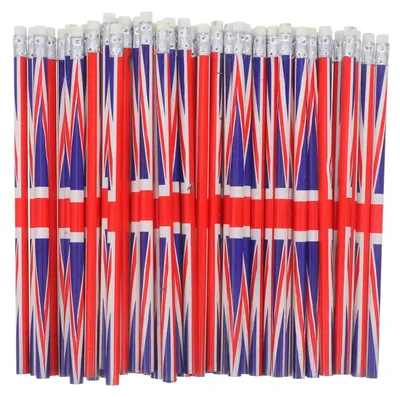 Obrázek produktu pro Sada 60 britských vlajkových tužek, vhodná pro školu i kancelář