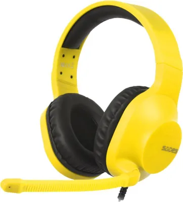 Produktbild von SADES Spirits SA-721 Gaming Headset gelb, 3,5 mm Klinke, kabelgebunden, Stereo, Over Ear, PC, PS4, Xbox One, Nintendo Switch