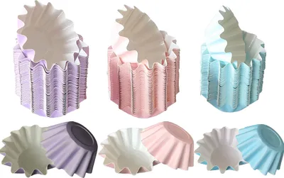 Obrázok produktu pre 100 kusov malých papierových košíčkov na briošky - priemer dna 4,5 cm, priemer hornej časti 7 cm, výška 3 cm - voľne stojace prevedenie na pečenie a predaj papierových foriem