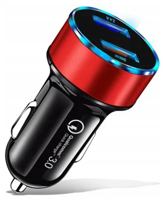 Zdjęcie produktu dla Co2 Szybka Ładowarka Samochodowa Usb Qc 3.0 Miernik Napięcia Akumulatora LED