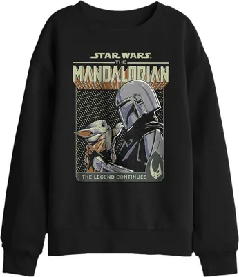 Productafbeelding van Star Wars Mandalorian - "Legend Continues" sweatshirt voor kinderen, model TV29849 (maat 140-146), zwart