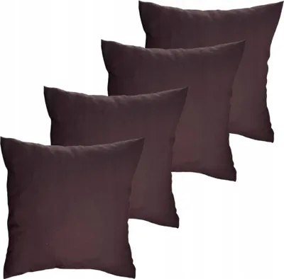 Produktbild von Dekokissen, Sofakissen, 50x50 cm, braun, 4er Set Deko Sofakissen, Rückenkissen