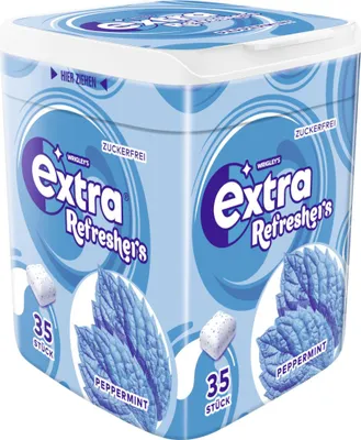 Produktbild von Wrigleys Extra Refreshers Peppermint zuckerfreie Kaugummi 35 Stück 78g