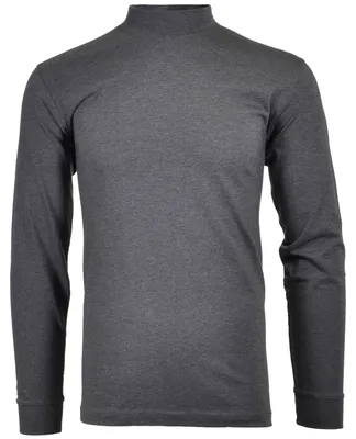 Ragman Stehkragen-Shirt langarm in grau