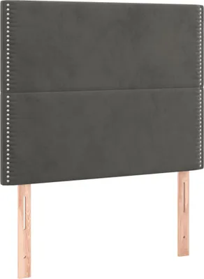Obrázok produktu pre vidaXL Čelo postele tmavosivé 80 x 5 x 118/128 cm zamat