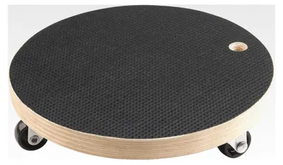 Produktbild von Pflanzenroller Ø 200 mm - 100 kg Tragkraft - Siebdruckplatte - PP-Räder