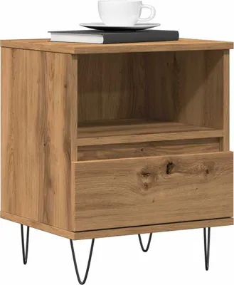 Produktbild von vidaXL Nachttisch Artisan-Eiche 40x35x50 cm Holzwerkstoff