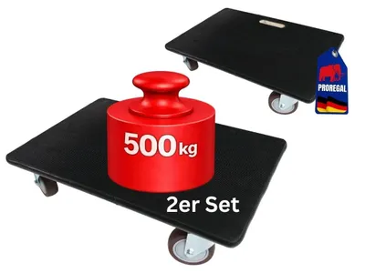 Image de Chariot de transport professionnel sur 4 roues, capacité jusqu'à 500 kg