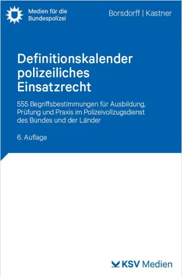Produktbild von Definitionskalender polizeiliches Einsatzrecht