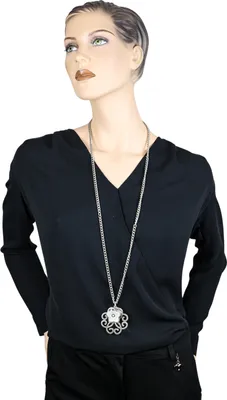 Produktbild von Lange Kette Summer mit Ornamentanhänger und Blume von collezione alessandro