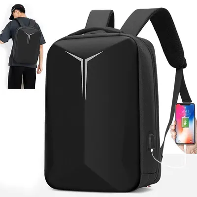 Obrázek produktu pro Bez značky Městský Batoh na Notebook USB 15,6" Pevný Voděodolný