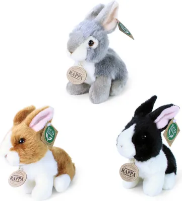 Produktbild von Rappa Plüsch Kaninchen Kuscheltier 16 cm - weiches Stofftier in 3 Varianten