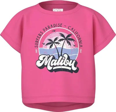 Immagine prodotto di Maglietta stampata a maniche corte Crop Top con scollo rotondo |
