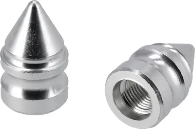Produktbild von Set: 2x Ventilkappe "Dorn", Silber eloxiert
