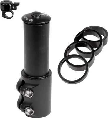 Image de M-Wave Potence rehausse A-Head 1 1/8" 117 mm Potence avec sonnette incluse