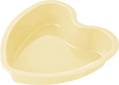 Produktbild von Zenker Herzbackform CANDY, Kuchenform aus Silikon, Backform für eindrucksvolle Kreationen, hochwertige Silikon-Kuchenform (Farbe: Creme) Menge: 1 Stück