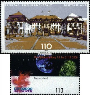 Produktbild von Briefmarken BRD (BR.Deutschland) 2000 Mi 2129,2130 (kompl.Ausg.) gestempelt Landesparlamente