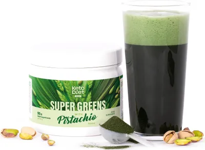 Produktbild von Super Greens mit Pistaziengeschmack – Energie, Immunität, Detox (30 Portionen)
