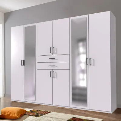 Produktbild von Kleiderschrank 270cm in weiß, DUNBAR-43